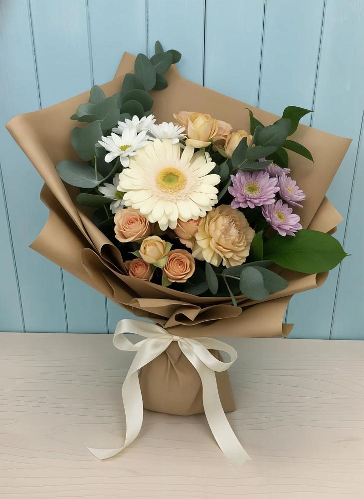 Букет цветов из: Герберы и Хризантемы в Кильмези