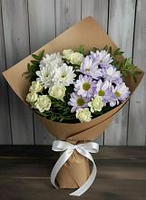 Букет цветов из:  Хризантемы и Розы в Кильмези