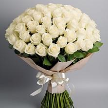Букет 101 беля роза Белоснежка в Кильмези