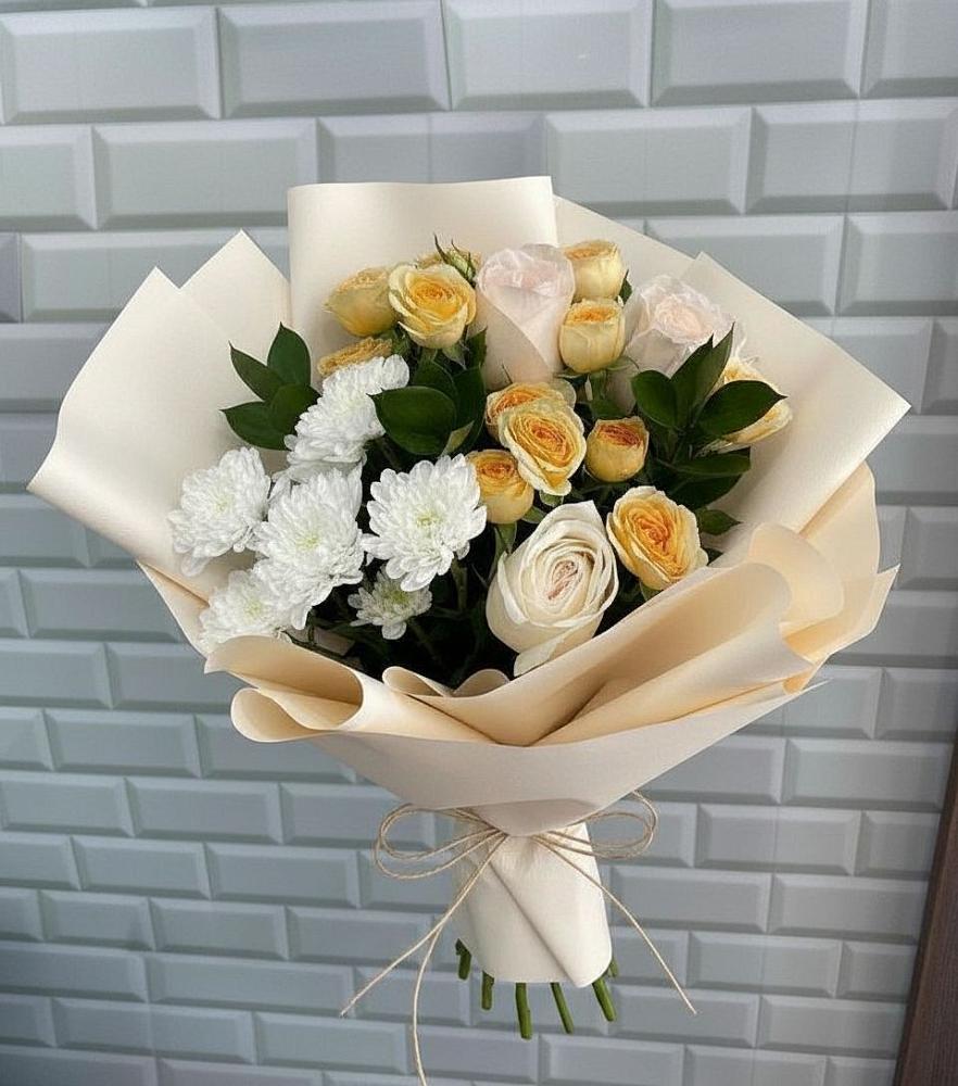 Букет цветов из: Розы и Хризантемы в Кильмези