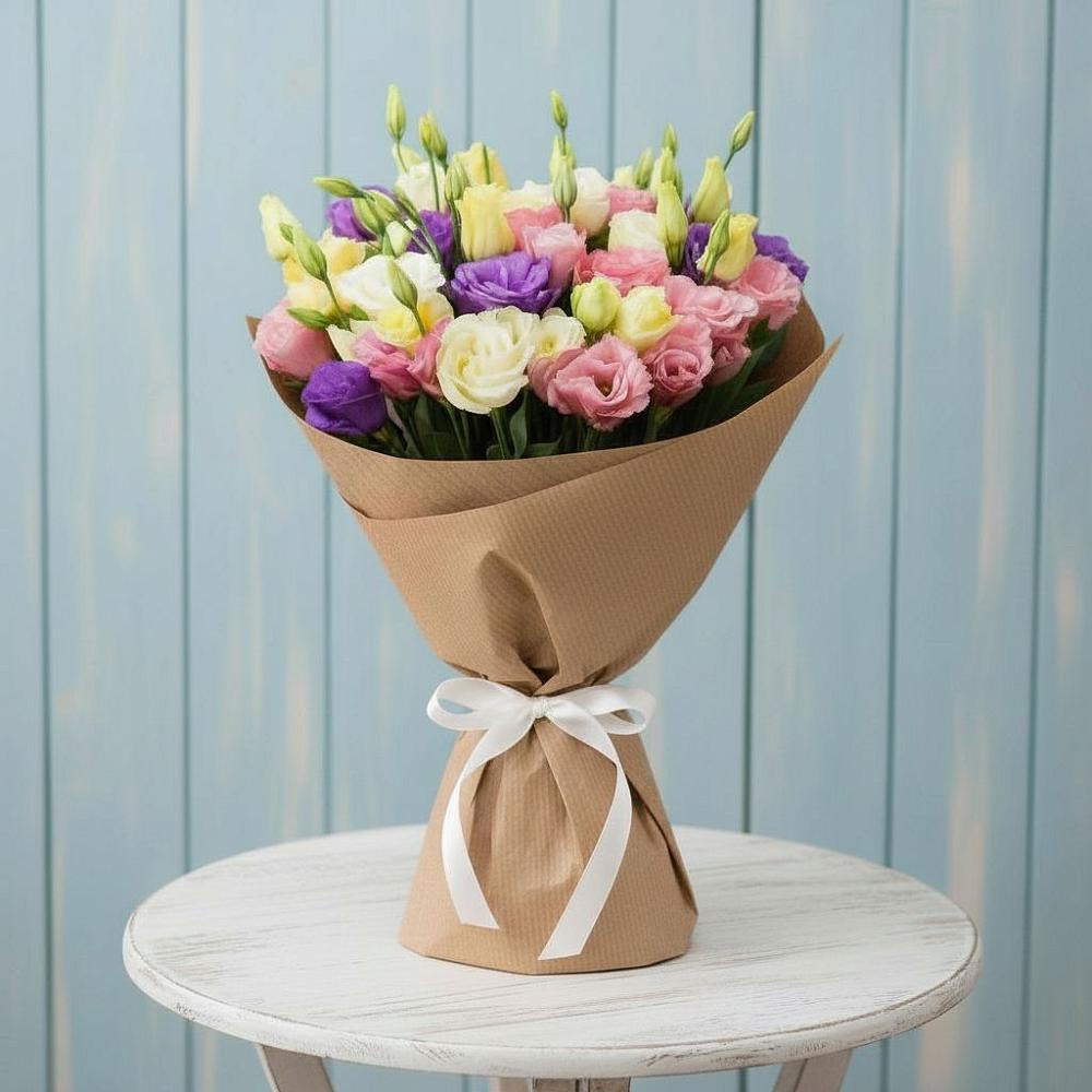 Букет цветов из: Лизиантусы в Кильмези