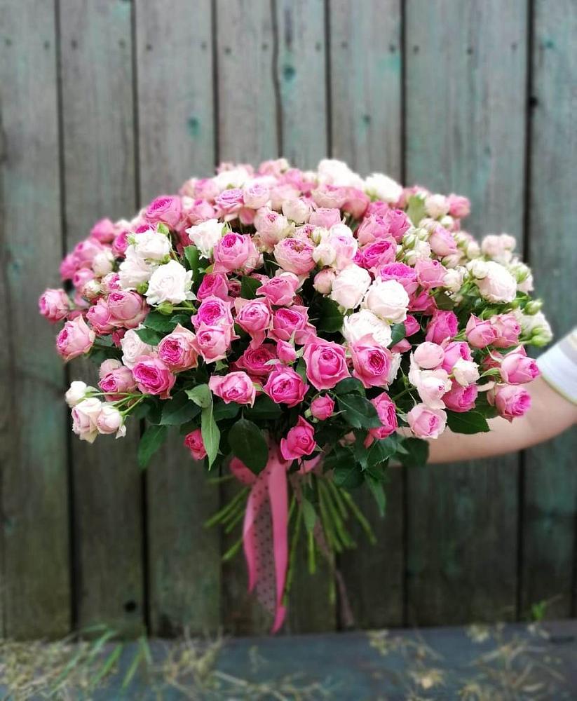 Букет Розовые кустовые розы Натали и Лав Лидия в Кильмези