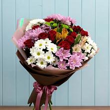 Букет цветов из:  Розы, Хризантемы и Альстромерии в Кильмези
