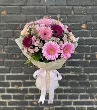Букет цветов из:  Герберы и Хризантемы #REPLACE_PRED# Кильмези