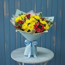 Букет цветов из:  Альстромерии и Хризантемы в Кильмези