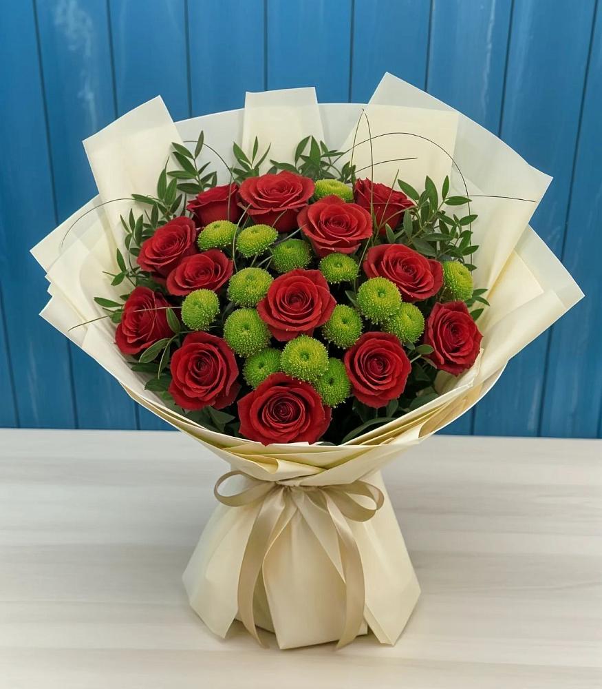 Букет цветов из: Розы и Хризантемы в Кильмези