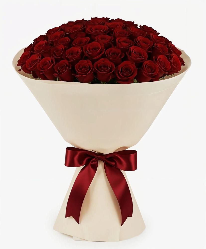 Букет 101 Бордовая роза Блэк Бакарра в Кильмези